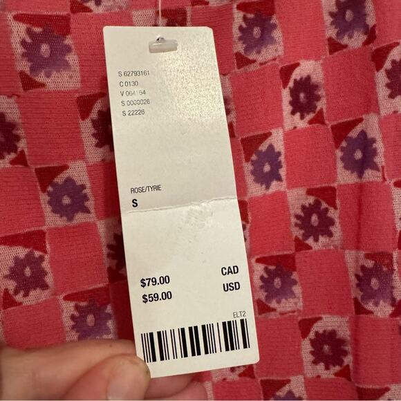 NWT UO Urban Outfitters Austin Ruched Mesh DressY2K Mini Floral Pink Size S - Picture 12 of 16